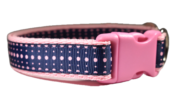 BonLovesCollars's tweet photo. Check out Dog Puppy Collar, Pink Polka Dots On Blue Pink, Small or Medium Dogs, Adjustable https://t.co/C1SRXN7dBj #eBay via @eBay_UK https://t.co/QQUorlKOWx