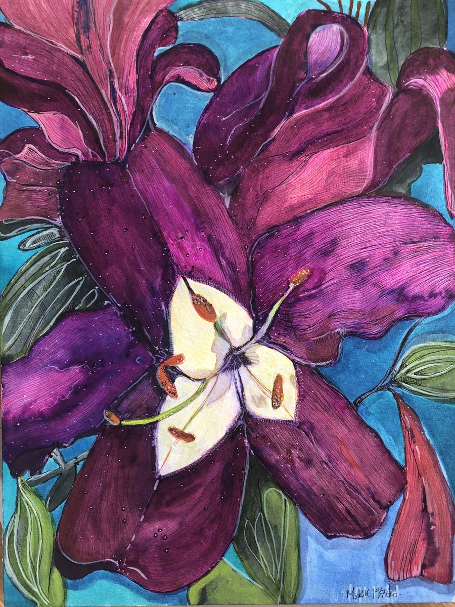 Mark18850514art's tweet photo. SuperMarket Flowers #flowers #ValentinesDay2023 #watercolours #painting #ink #Rtforsale #edsheran #ValentinesDay #artforsale https://t.co/pYZVxfpkny