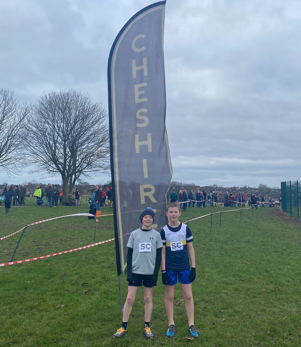 Shavington_Ac's tweet photo. Mrs Grainger and Mr Skelding had a fantastic Saturday morning at Knights Grange, with Year 7 pupils Jacob and David. Both boys ran in the Cheshire Schools Cross Country County Finals and will now represent Cheshire in the next round! #ShavingtonSpirit #AcademyValues #SPARK #GRIT https://t.co/bauAEF5yUJ