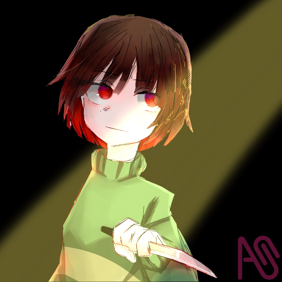 K0MUG1__'s tweet photo. https://t.co/UbNF9oUKu0 #ARTstreet #MediBang #undertale #Chara #Cuphead https://t.co/SHW5r7vNFS
