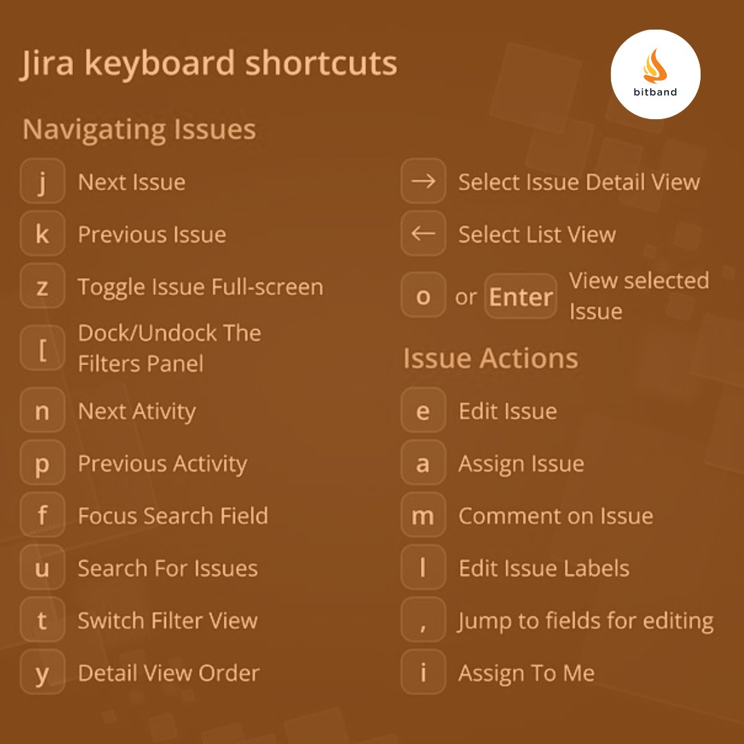 Bitband (@bitbandapp) on Twitter photo Want to have <a href="/Jira/">Atlassian Jira</a> keyboard shortcuts at hand?
Save this cheat sheet!
#jira #enterprise #software #webdevelopment #shortcuts #tutorials #keyboardshortcuts #productivity #softwarecheatsheet Want to have <a href="/Jira/">Atlassian Jira</a> keyboard shortcuts at hand?
Save this cheat sheet!
#jira #enterprise #software #webdevelopment #shortcuts #tutorials #keyboardshortcuts #productivity #softwarecheatsheet