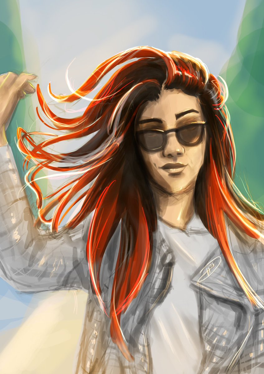 TAArts88's tweet photo. 5/52: 🖤 I couldn’t decide which I prefer! So you can have both 🖤

#DigitalArtist #digitalart #digitalartwork #dilemma #couldntchoose #redhair #sunglasses #wind #attitude #female #bright #smug https://t.co/O9ArsH7U3d
