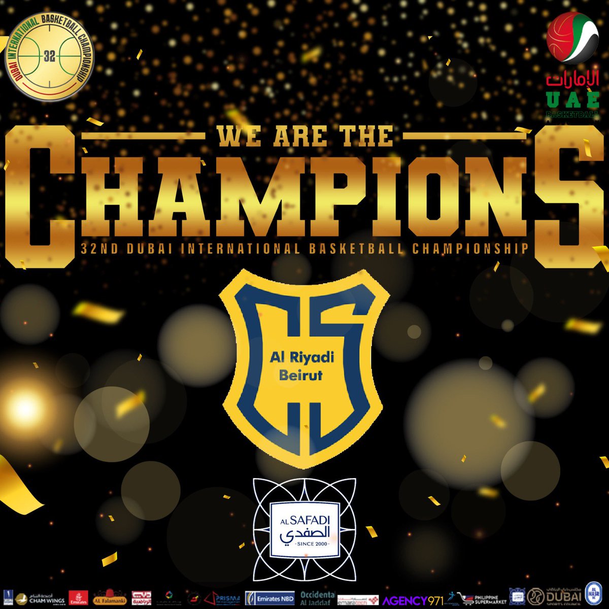 UaeBasketball's tweet photo. الرياضي اللبناني بطلا للنسخة 32 من بطولة دبي الدولية 🥇
ودينامو لبنان وصيفا 🥈
#بطولة_دبي_الدولية_32
#dibc
#اتحاد_كرة_السلة🏀 https://t.co/EbuSzHzNCl