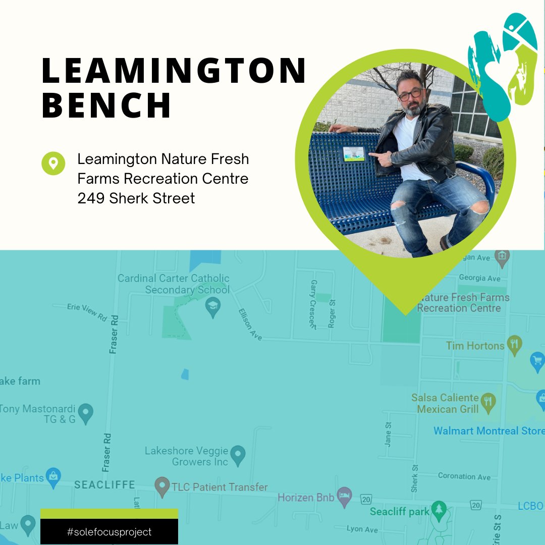 Still looking for these blue benches?
Scroll through to see the locations for three more #solefocusproject Friendship Benches! These benches are great places to talk with a friend and learn about #mentalhealth resources in the community.