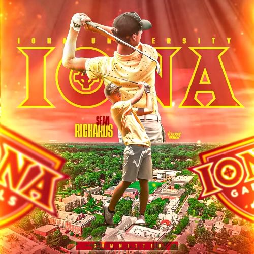 NBPSGolf's tweet image. “First off, I would like to say thank you to my family and friends for supporting me throughout this journey. Without them I wouldn’t be where I am today. With that said, I am proud to announce that I have committed and signed to play Division 1 Golf at Iona University.” -Sean