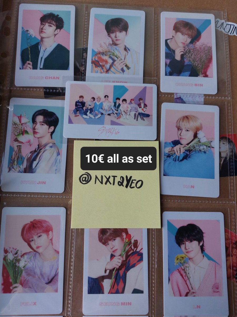 nxt2yeo's tweet photo. wts stray kids skz hyunjin photocards postcards
skz polaroids &amp; hyunjin i am not postcardsw https://t.co/lOLgeDrlrg