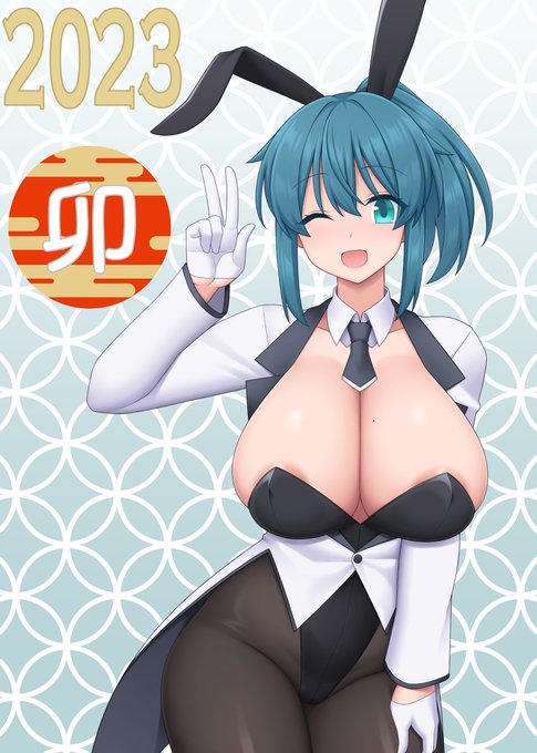 かなり遅くなりましたが年賀絵です🐰 