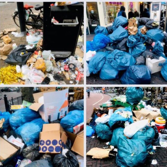 jankeeshelms's tweet photo. Een staking kan nooit kwaad om je eisen bij je zetten. Mooi bij-effect van de staking van vuilnismannen is dat het meer dan duidelijk wordt in wat voor plastic wereld we leven, hoeveel verpakkingsmateriaal door de straten dwarrelt en wat voor geur dat met zich meebrengt. https://t.co/HC5ncGyTDR