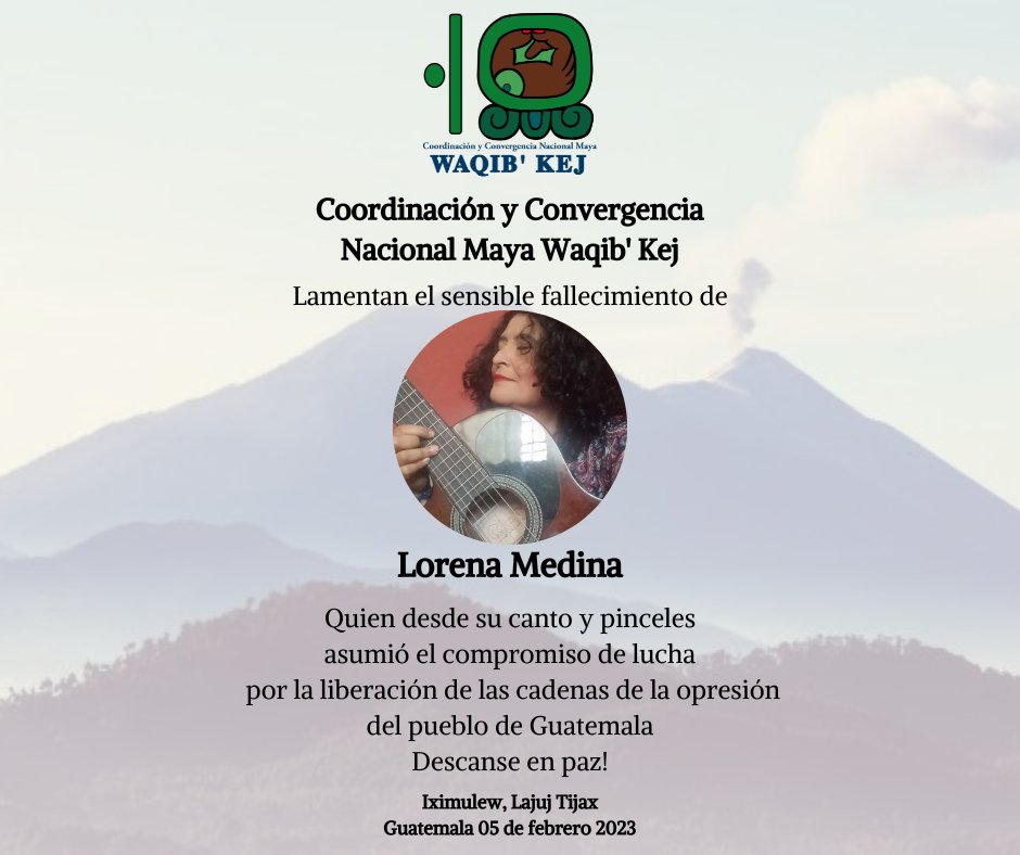 Que su canto siga acompañando nuestras luchas.