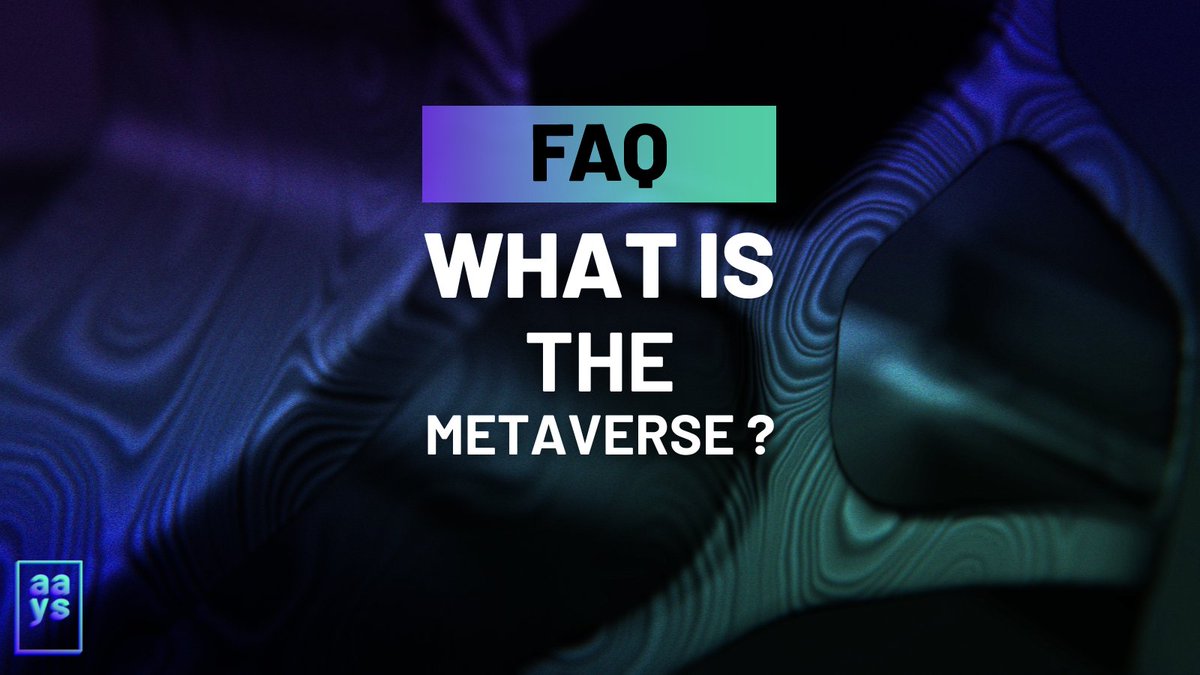 AAYS_NFT's tweet photo. Round 3 of our weekly rendez-vous, the more you know the more you dare. 

 Now let's take a deep dive into the #metaverse 🌐 

Often used as a buzzword, the Metaverse is an important and rapidly growing industry. 

 🧐 But what is the Metaverse? 🧐 https://t.co/la9fUdBoXB