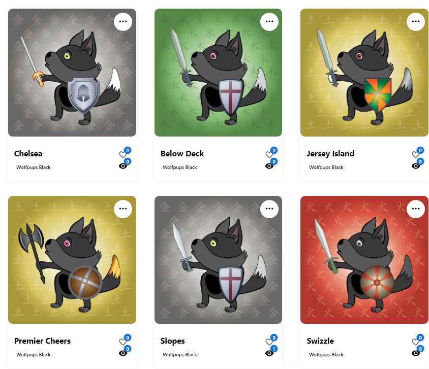 cryptokadingo's tweet photo. Finally managed to update my @WolfDenLabs wolf pup collection #wolfpupmastercollector

Part 1 https://t.co/Vo47C4zpeH
