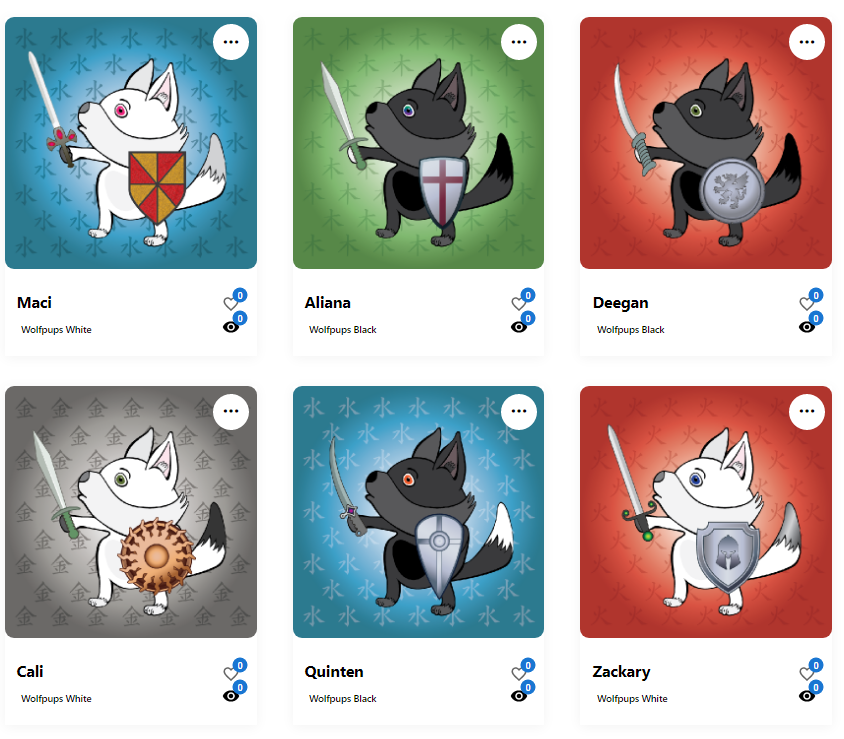 cryptokadingo's tweet photo. Finally managed to update my @WolfDenLabs wolf pup collection #wolfpupmastercollector

Part 1 https://t.co/Vo47C4zpeH