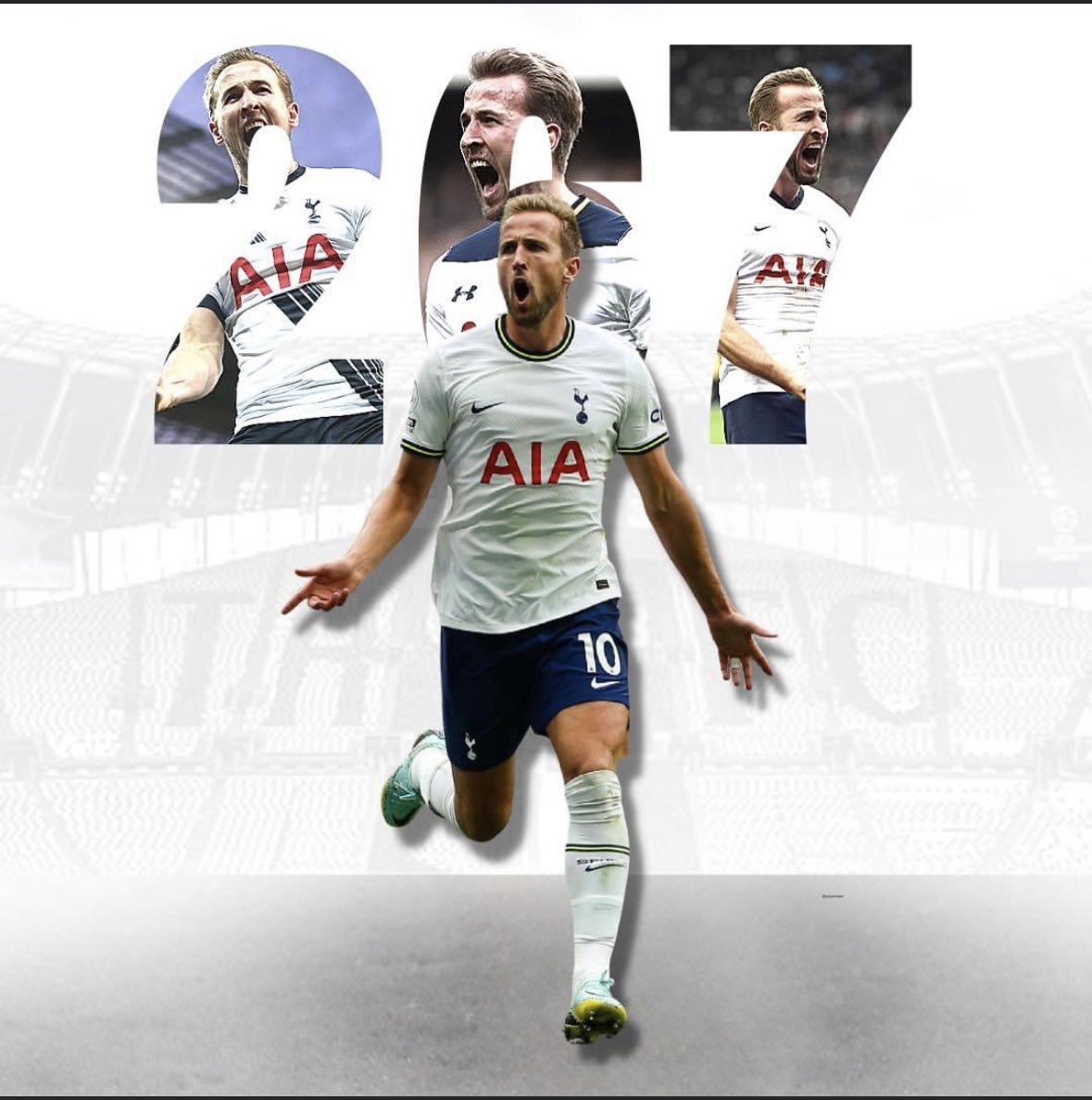 He’s only gone and done it. Harry Edward Kane take a bow son, Jimmy would be smiling! 267 not out. #harrykane #hesoneofourown #COYS