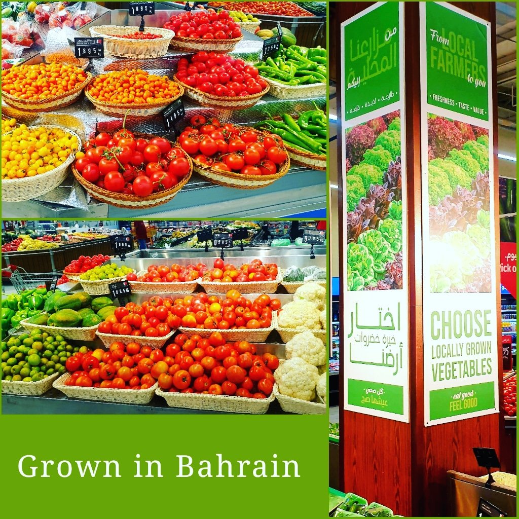 joelindrupati's tweet photo. Desert? #Bahrain grows a good deal of vegetables. It's nice to see them displayed, accompanied by price tags with tiny Bahraini flags.
#buylocal #bahrainagriculture #bahrainfarmers #carrefour @CarrefourBah https://t.co/Lk8KqTIpQW