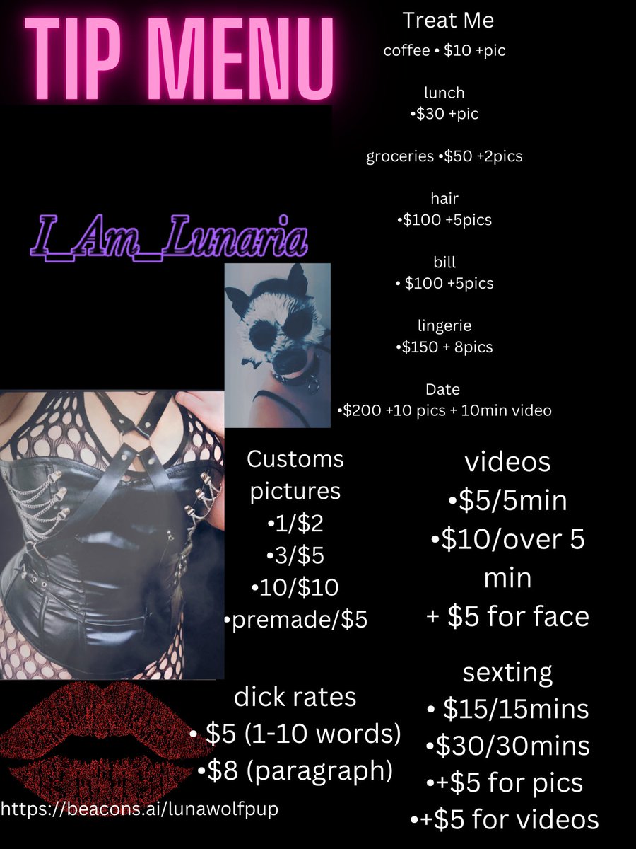 iam_lunaria's tweet photo. Who wants some customs #Sellingcontents #nsfwtwt #ContentCreator #pics #kink #bdsm #petplay #paypig https://t.co/nlprUGaOix
