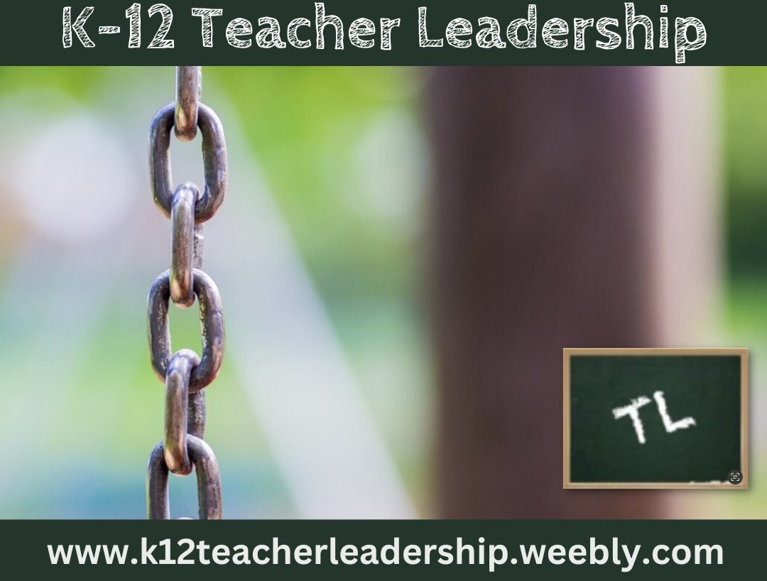 K12TL's tweet photo. Teacher leadership is often the missing link to school transformation. Most principals tackle school improvement/ transformation w/o ever considering the importance of teacher leadership in the equation. As such, improvement/transformation is short-lived! #K12TL #edchat #SatChat https://t.co/d3k9JcHW3t