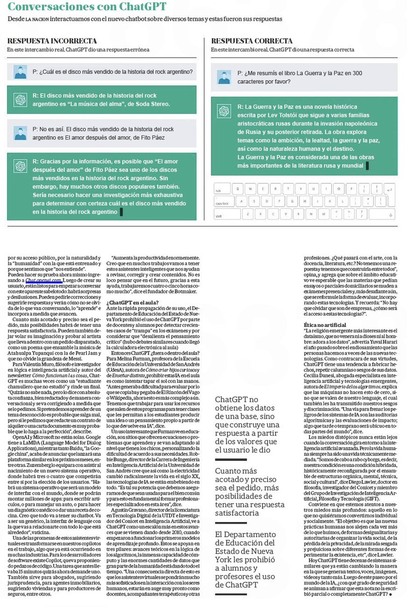 marturua's tweet photo. Escribí para @LANACION sobre ChatGPT 🤖👩‍🦰

https://t.co/LXzSLfO2M8 https://t.co/2paafBvXlt