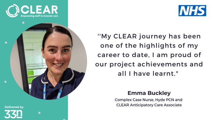 CLEAR - Empowering staff to innovate care (@clear4care) on Twitter photo #CLEARweek 2023 news - we're delighted Emma Buckley and Melissa Lawton from <a href="/HydeHealthy/">Healthy Hyde</a> will be taking part with Margaret Macklin from <a href="/EastWarrPCN/">East Warrington PCN</a> - after success of the CLEAR Anticipatory Care programme
🔵Date: 20-24 March
🔵Register your interest ➡️bit.ly/3JDgrjc #CLEARweek 2023 news - we're delighted Emma Buckley and Melissa Lawton from <a href="/HydeHealthy/">Healthy Hyde</a> will be taking part with Margaret Macklin from <a href="/EastWarrPCN/">East Warrington PCN</a> - after success of the CLEAR Anticipatory Care programme
🔵Date: 20-24 March
🔵Register your interest ➡️bit.ly/3JDgrjc