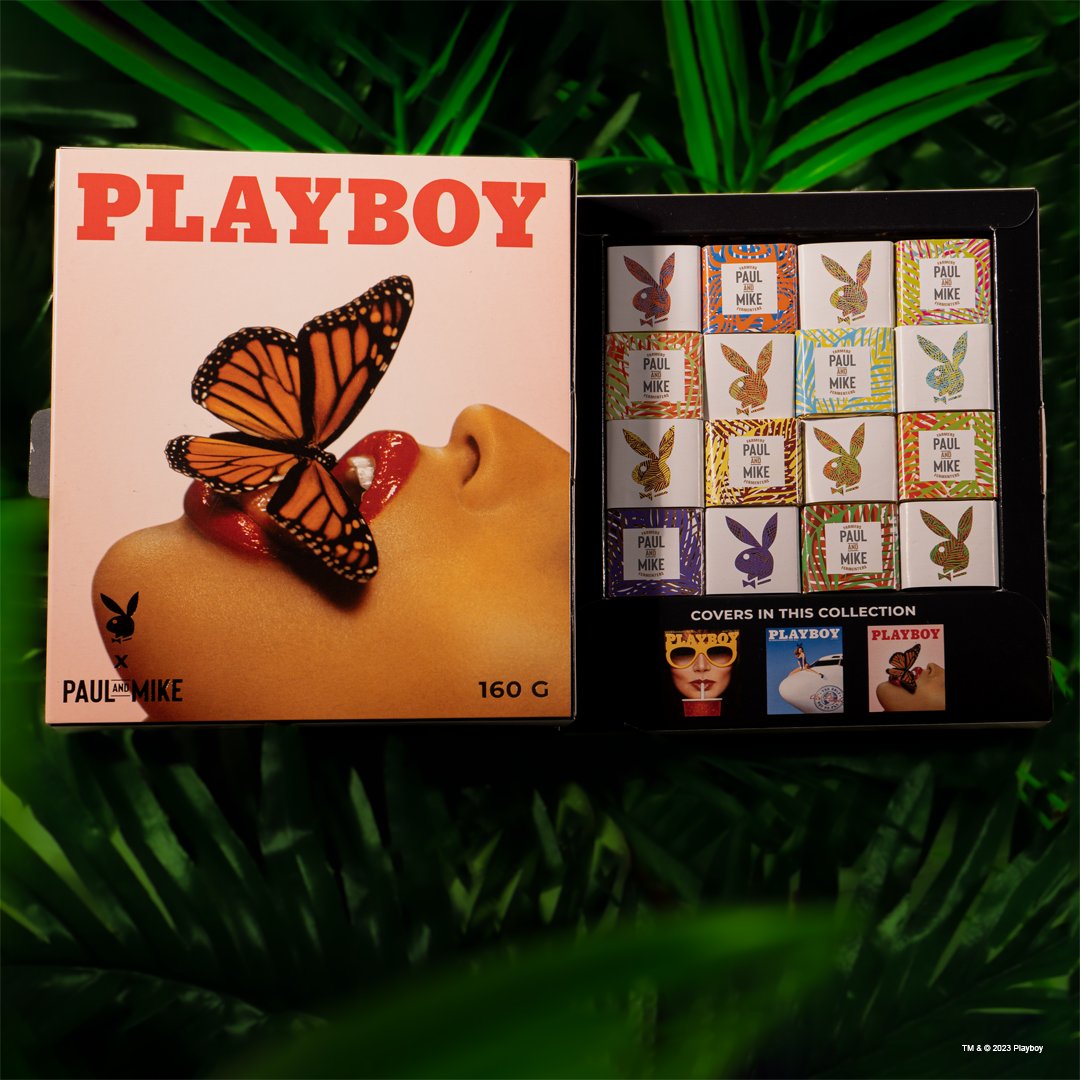 Playboy India and Paul And Mike have partnered to bring you the vintage Playboy magazine inspired box of Neapolitans to reveal 8 quirky flavours.
Order Playboy X Paul And Mike Neapolitans Chocolate Gift Boxes Now at paulandmike.co