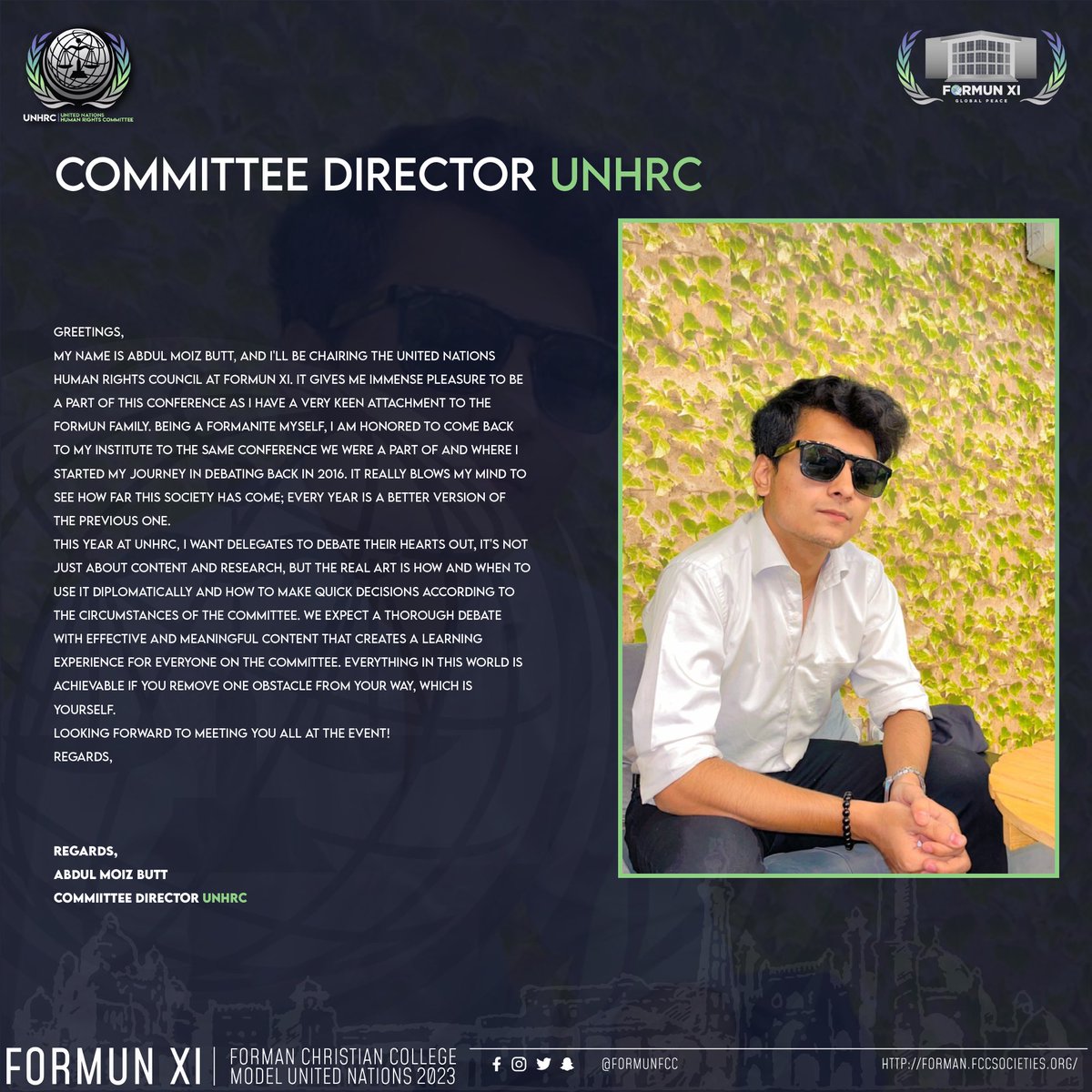 formun_society's tweet photo. We are thrilled to announce the introduction of our next addition to the MUNs experience: top-notch committee directors. Get ready to elevate your delegation game with the knowledge and valor that all our committee chairs have to offer.
#ModelUN #DelegateLife
#UnitedNations. https://t.co/L8wioCnqlB