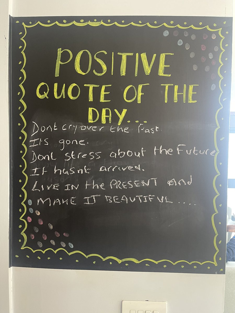 On Lathom we have introduced a positive quote of the day bored for both staff and patients to get involved with, here’s our quote today✨✨<a href="/johnarnold1306/">John Arnold</a> <a href="/LathomPicu/">Lathom Suite PICU</a> <a href="/RebekahNwaka/">Rebekah Nwaka</a> <a href="/TeamOrmskirk/">Team Ormskirk Inpatients</a>