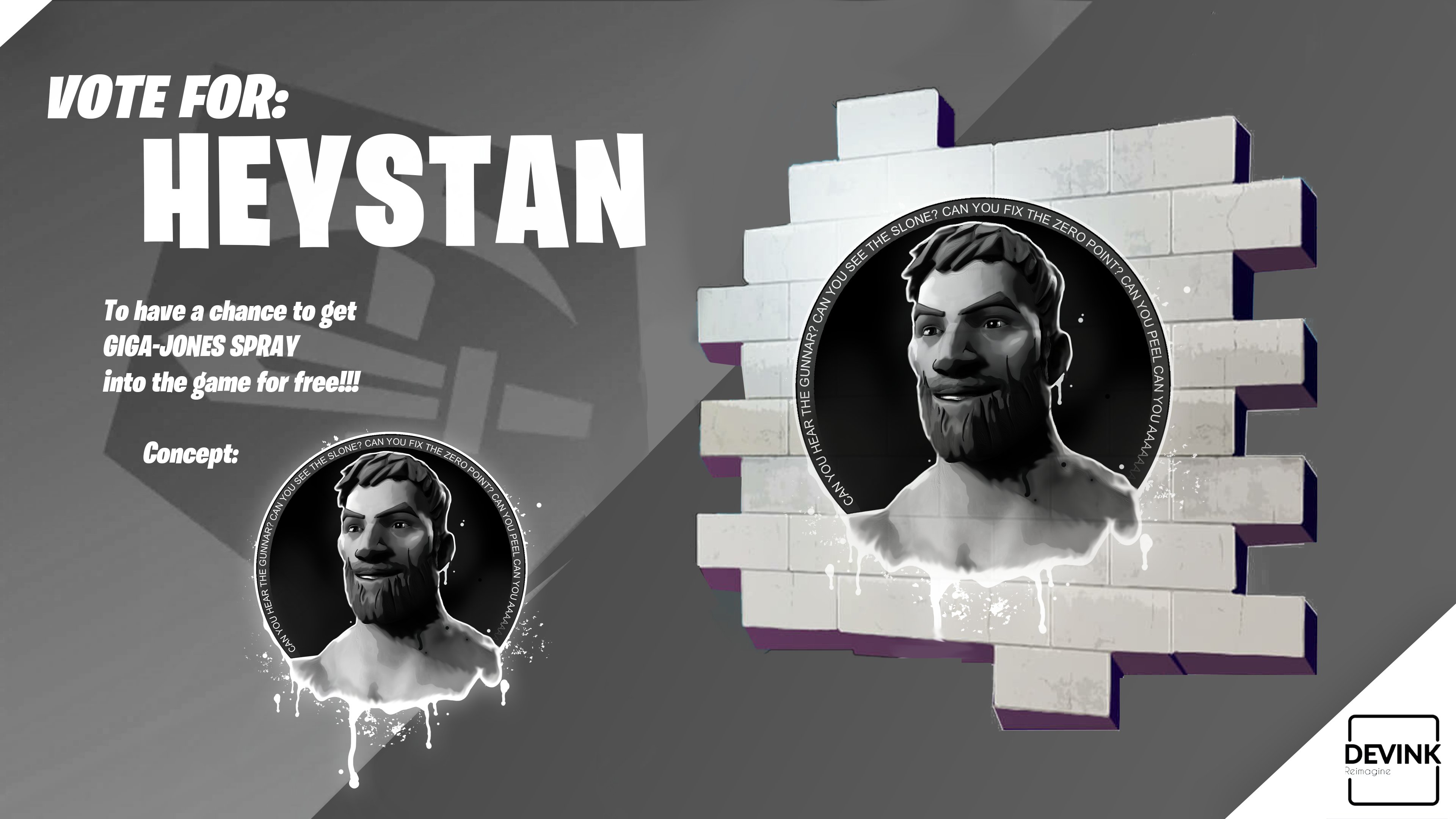 Hey Stan on X: Short Update for the Gigachad Jones Spray because many dont  understand how things get created: * Concept has been created and submited  * Still waiting for Epic HQ