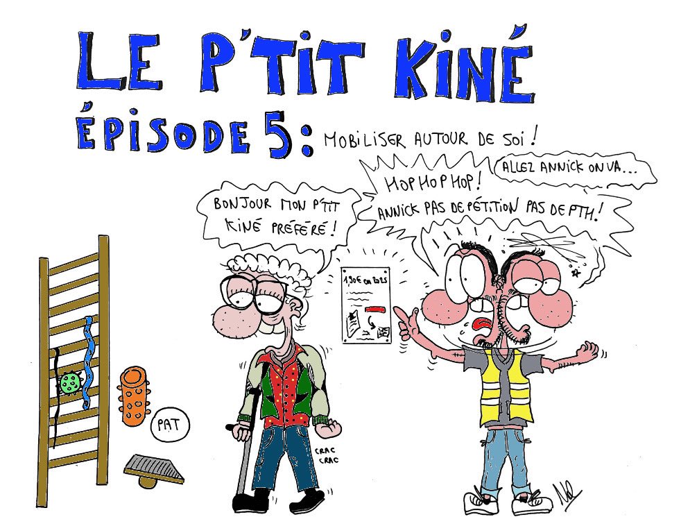 Ça y’est #leptitkine passe à l’action avec ses copains copines KINÉS sur conseils des syndicats !!✊🏻🪧💨🔴
Il rameute ses patients, collègues, ami.e.s pour signer la pétition ✍🏻📝📣
Épisode 5 : #leptitkine mobilise autour de lui  
#negokinecnam #leptitkine #kineencolere #TeamKine