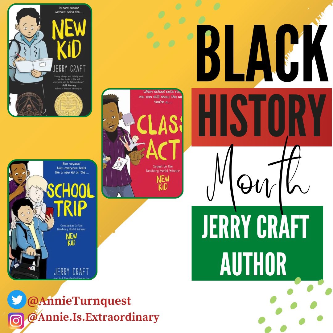 CyndiTurnquest's tweet photo. Happy #BlackHistoryMonth  month 2023 #thabump is celebrating Children Book author Jerry Kraft. His graphic novels are incredible for 4-8 graders #blacklibrariansmatter #librariansinallschools #booksavelives #readingsavelives #jerrycraft #author https://t.co/UHQgSfSxkI