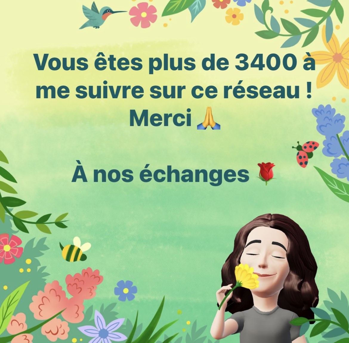 sabpalumbo's tweet photo. Du bon usage des réseaux sociaux…
Merci à mes followers 💋
N’hésitez pas à me contacter pour toute question en lien avec mes activités et à interagir.
#bestfollowersever❤️ #bienveillance #communauté #lamagiedesréseauxsociaux
#coach #thérapeute #santémentale #santépublique https://t.co/sHeKTI23Pk