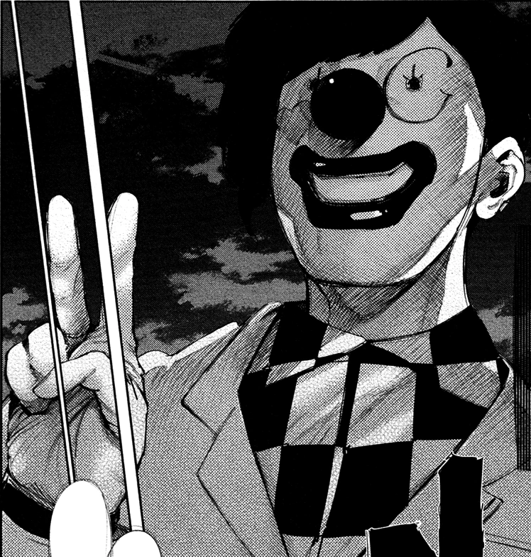 「today's clown of the day is Kichimura Washuu from Tokyo Ghou」🤡 Daily Clowns 🤡の漫画