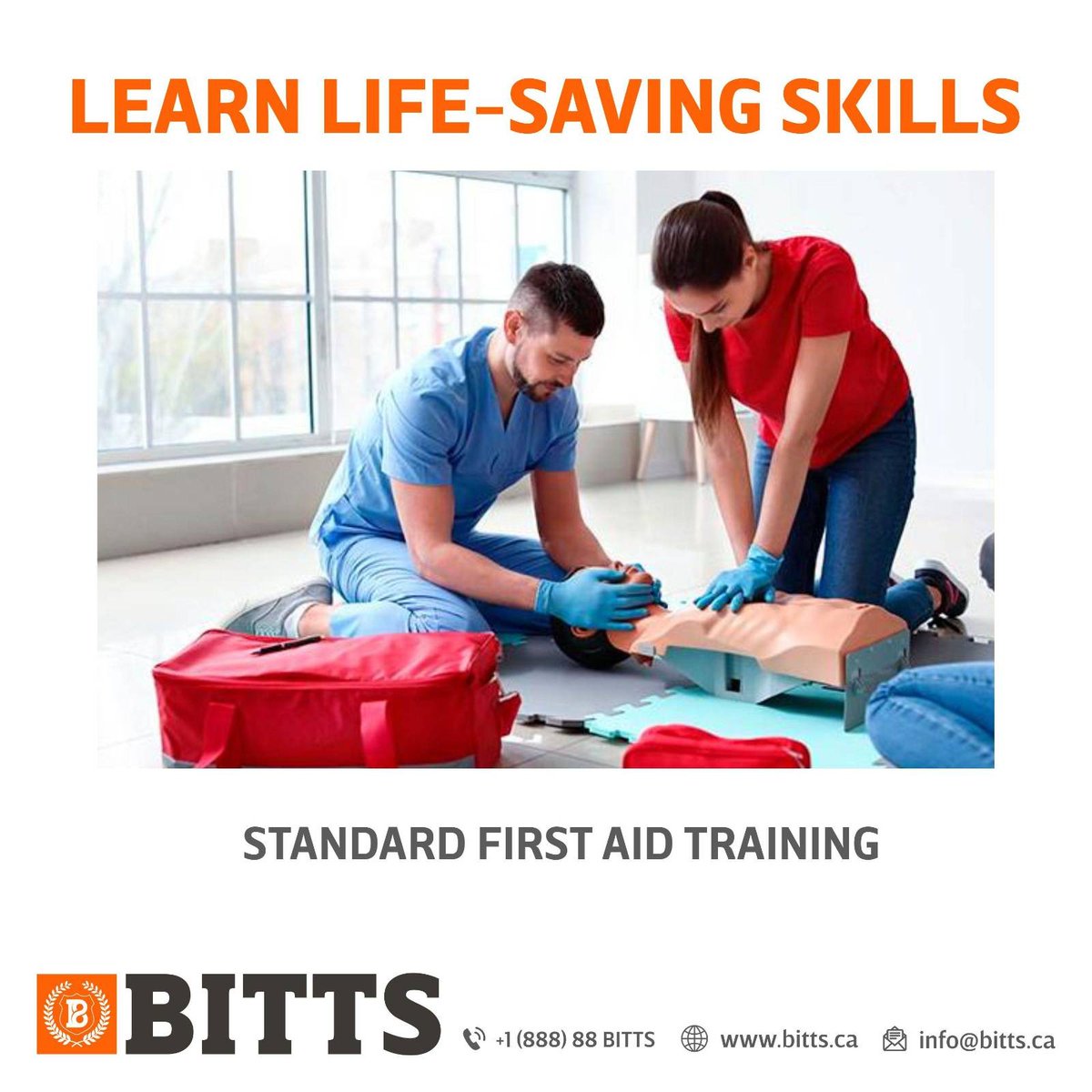 Be prepared for any emergency at your workplace with a Standard First Aid Training Course. Book Your Session Today: bitts.ca/red-cross-cert…
#certificationcourse #CPRTraining #standardfirstaid #firstaidtraining