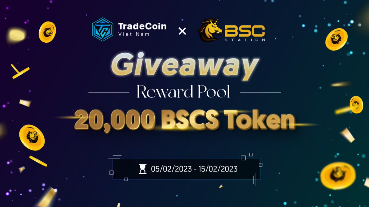 AIAdoptHQ's tweet photo. 💥@TCVNcommunity × @bscstation Giveaway 20,000 $BSCS Token 🔥

➡️Thông tin sự kiện:
- Hạn chót: 15/02/2023
- Ngày trao giải: 22/02/2023
- Thể lệ: Hoàn thành các tasks trên gleam

🏃‍♂️ Tham gia ngay👉https://t.co/LAi7eSTOqj

#Airdrop #BSCS #AirdropGI https://t.co/DjeajjJn3a