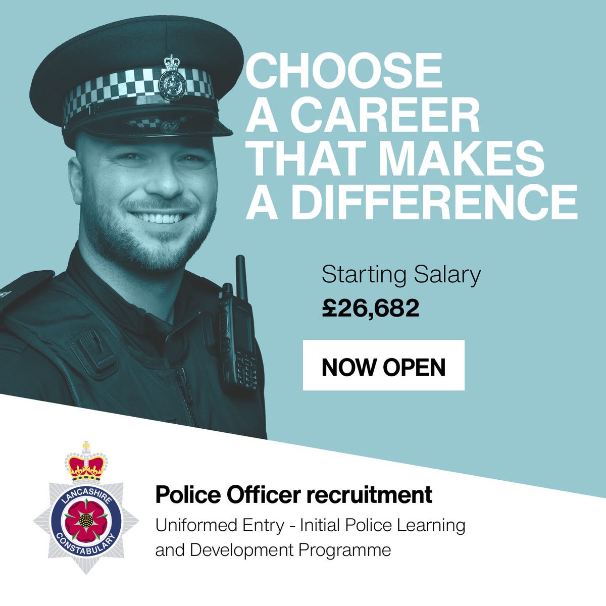 Are you looking for a career that offers;

Variety ✔️
A chance to make a difference ✔️
Career development ✔️
A salary that rises to over £42k within 7 years ✔️
A great team ethos ✔️
and many, many more benefits....

Apply now orlo.uk/RjhNE