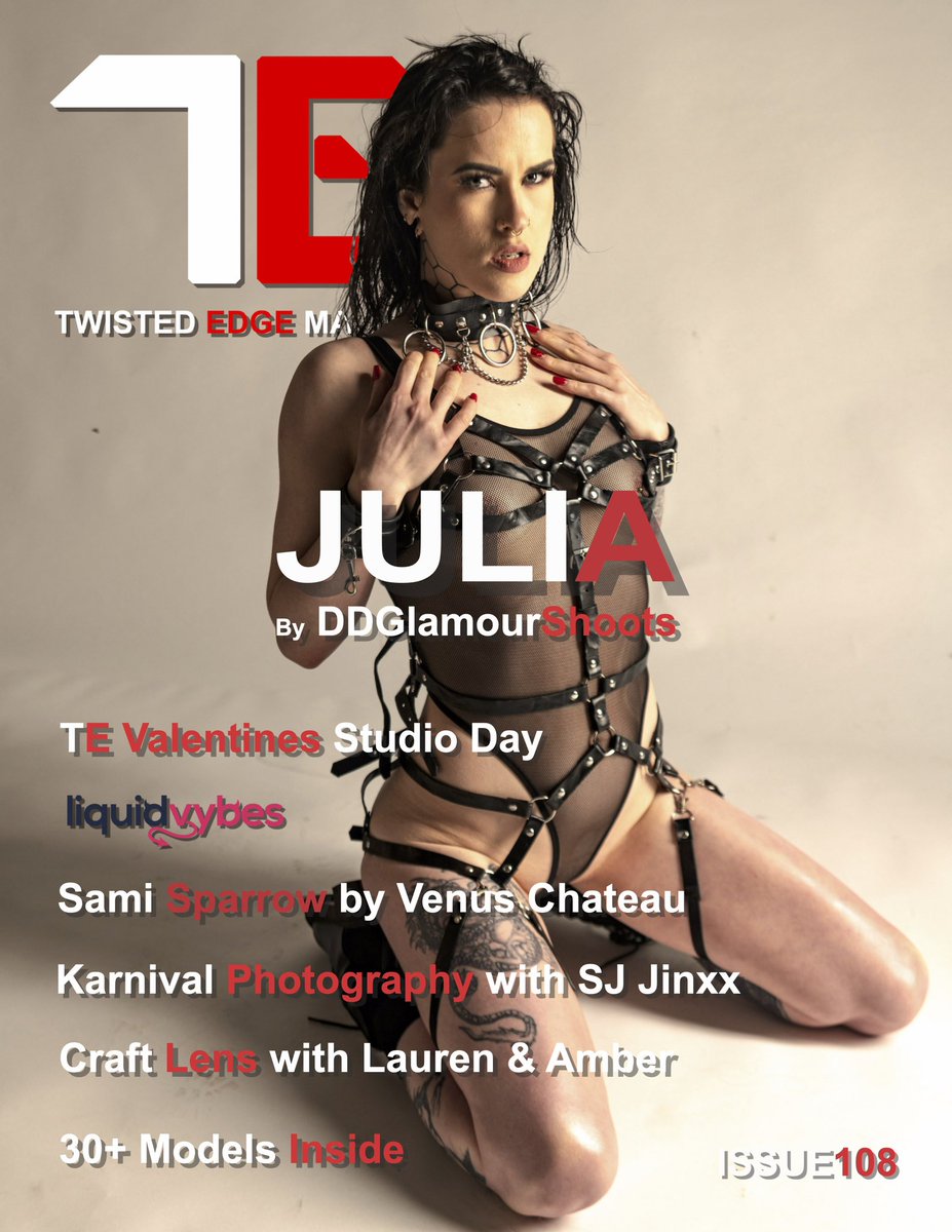 TwistedEdgeMag's tweet photo. TE issue 108 OUT NOW in digital & print - grab yours now via: https://t.co/dUK2Q3moIN ft @Meganloux95 & Julia gracing the February covers #te2023 #itsanedgething #twistededge https://t.co/IYn7bJqZZh