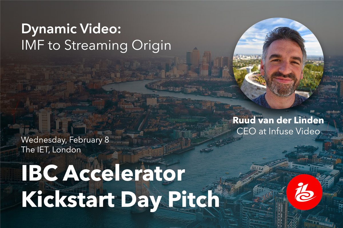 RuudNL's tweet image. This Wednesday I'll be pitching dynamic video at the @IBCShow 2023 Accelerator Kickstart Day in London. #accelerators2023

Let's use the IMF standard to define more inclusive and accessible content, personalizing the viewer experience scene-by-scene, at scale.

Why? Keep reading: