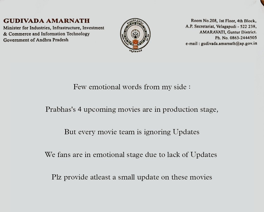 Darling_Ram_07's tweet photo. Please Don't Play With Fan's Emotions n Audiance Feelings The Waiting Time Is Over ๐๐ป #Prabhas
We Need Updates For Movies .๐ฅบ
#WeDemandPrabhasFilmUpdate https://t.co/jKP3rkLxlT
