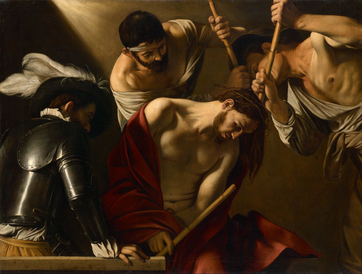 The Crowning with Thorns (1604)
Caravaggio (1571-1610)

#painting #Italianpainter #Baroque

More in: youtu.be/lFS81KEN5fY