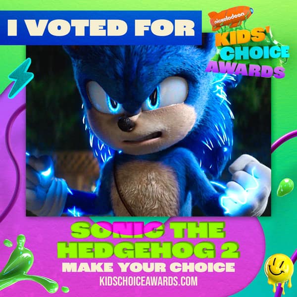 WE VOTED FOR | Sonic the Hedgehog 2

In the category: Favorite Movie
At Kid's Choice Awards 2023

Make your choice:
https://t.co/5d2x1NTqFE https://t.co/Z1AYNwDdLC