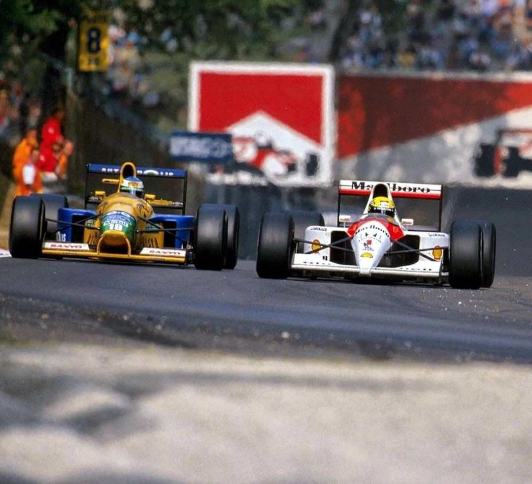 Michael and Ayrton 

Monza 1991

#F1