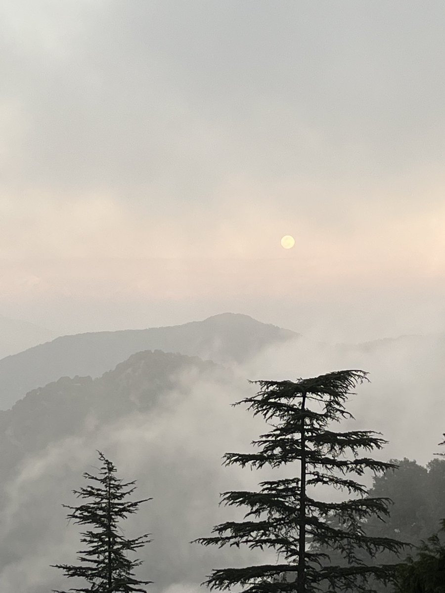 Moon rise in the Himalaya