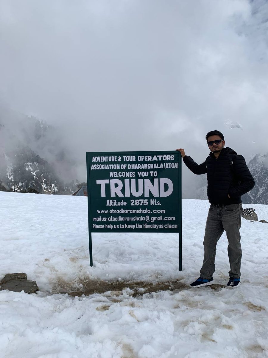 editoranujbhati's tweet photo. Triund is one of the easiest treks across the Himalayas
Triund Top near Mount Kailash 
#triund #snowtreak #triundtop 

@hp_tourism
@tourismgoi https://t.co/uMT7PgFVZj