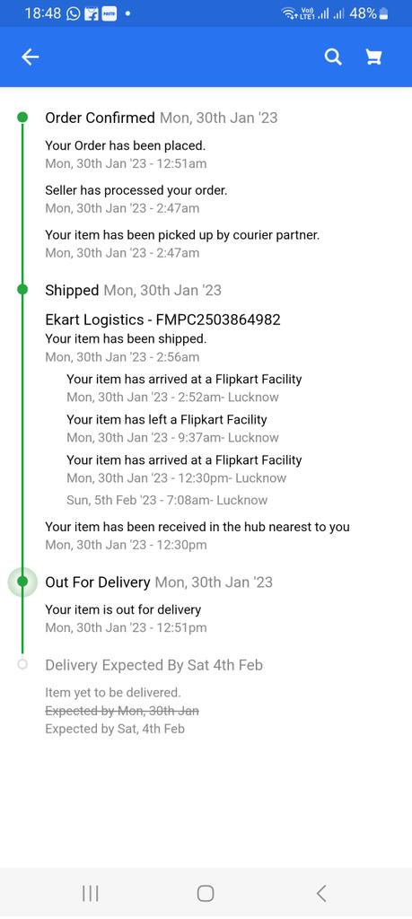 Chaturvediachal's tweet image. Tired of waiting for an order placed on @Flipkart also getting ill response &amp;amp; false commitments from @flipkartsupport despite several followups regarding the delivery not getting the true response from delivery person +911161193222 &amp;amp; +917669300033

#Flipkart 
#Falsecommitments