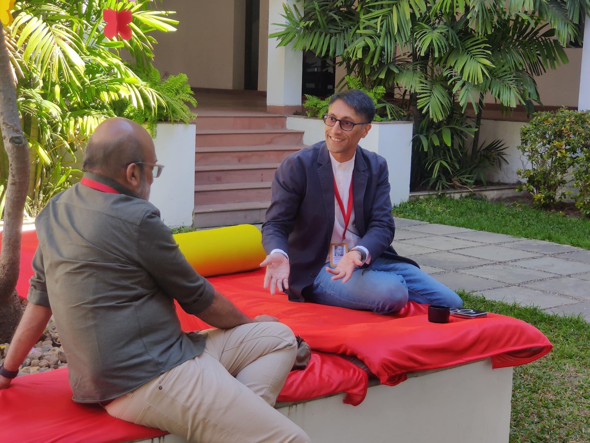 appadappajappa's tweet photo. Some of my favourite moments at #VLF23 were when authors just chilled out with each other and enjoyed conversations.

@prempanicker @ASR_Metta 
@lit_vid https://t.co/C0ENeqol7y