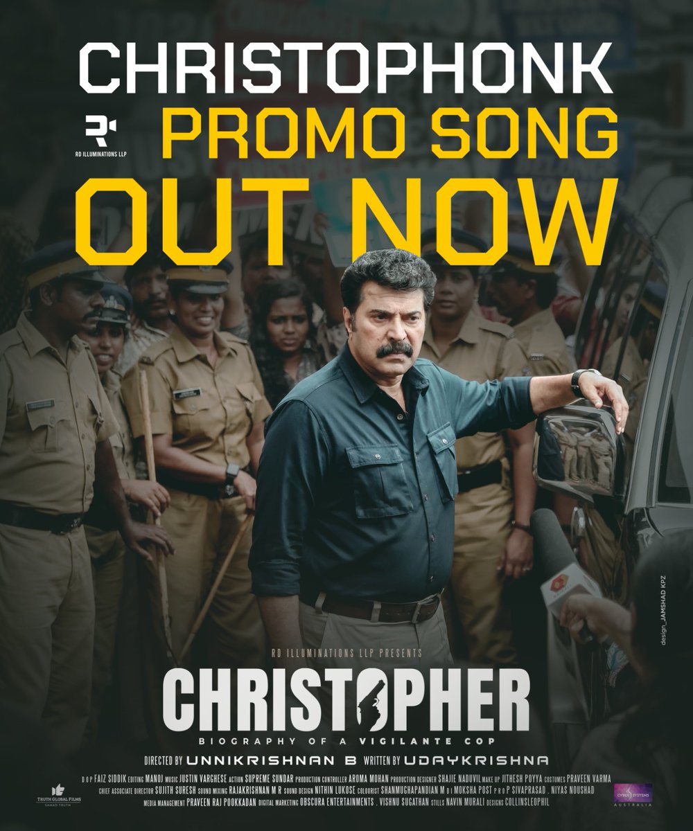 CineSafari's tweet photo. #Christophonk RAP Song From #Christopher Out Now.
👉 https://t.co/wRsrUdgmy4
@mammukka @unnikrishnanb
@FilmChristopher @trendytollyPR #Mammootty #ChristopherOnFeb9 https://t.co/jTN21oSUf4