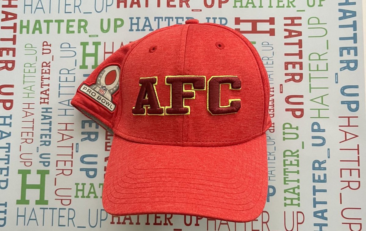Hatter_up's tweet photo. It’s the week before the big Game🏈 and time for the #probowl now called the  #ProBowlGames #NFL My Hat of the day is  representing  the #AFC #stretchfit #CapsOn #UnitedByCaps #FittedHatSociety #SuperBowlLVII #HatoftheDay #HatTwitter #NFLTwitter #Hatcollector https://t.co/Fp1kGjasP2