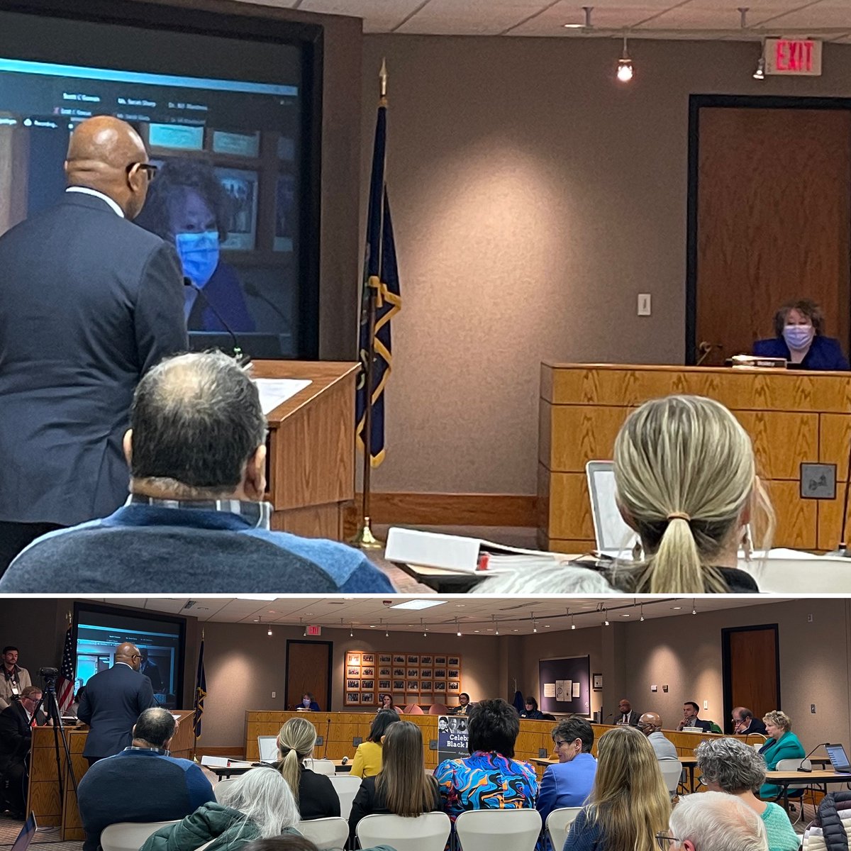 Proud of Mr. Kates, eighth grade social studies teacher, for presenting the Black History Month Proclamation to the TPS board of education this past Thursday night. #RavensRise #bRAVENough