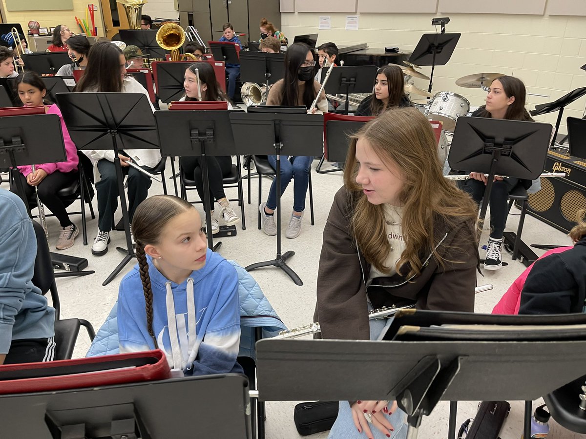 DJAlstadt's tweet photo. It was a great day with Madison and Lincoln 6th/7th grade band student’s rehearsal: sharing, and learning with collaborations with our NCHS Wind Ensemble! #PartnersInGrowth @LJHSLancers @MJHS_Warhawks @NCHSOFFICIAL https://t.co/kLrjGM12vo