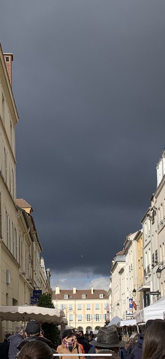 LSpaceAstronaut's tweet photo. An air of doom over the marché in St Germain en Laye today https://t.co/BjAoXTwL4M