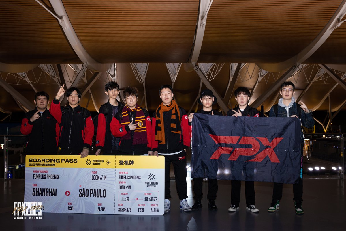FPX_Esports's tweet photo. 🛫 SET OFF TO BATTLE 

#VCTLOCKIN  FLY PHOENIX FLY🔥!!!

#FPXWIN https://t.co/OJ2aZFHBeL
