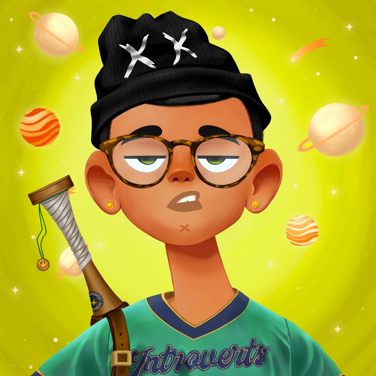 Pep_thang's tweet photo. After the upgrade I got a baseball player. This wonderful came And I also got Cpoints from this upgrade.😍 @IntrovertscNFT  #introvertscnft https://t.co/19pR7KnzDJ